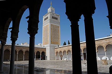 Mosque Al-Zaytuna in the Medina of Tunis, Tunisia