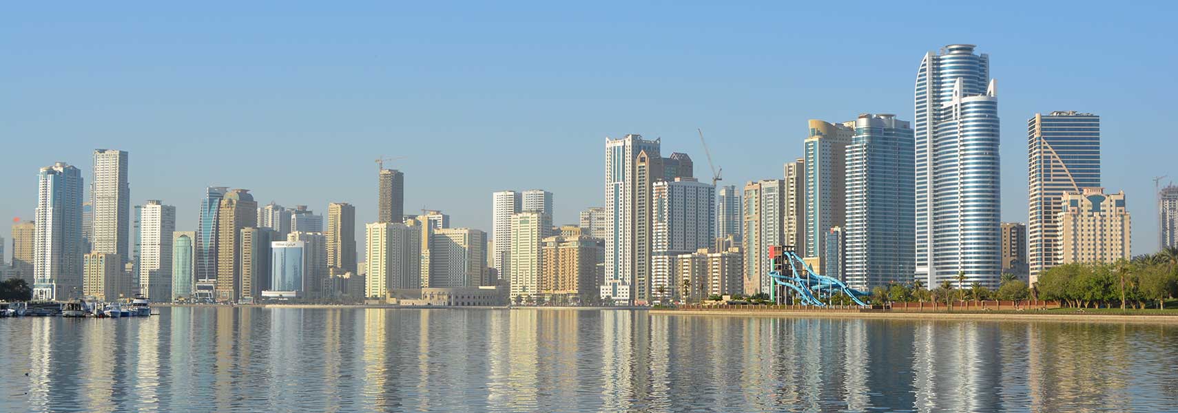 Sharjah city skyline, United Arab Emirates