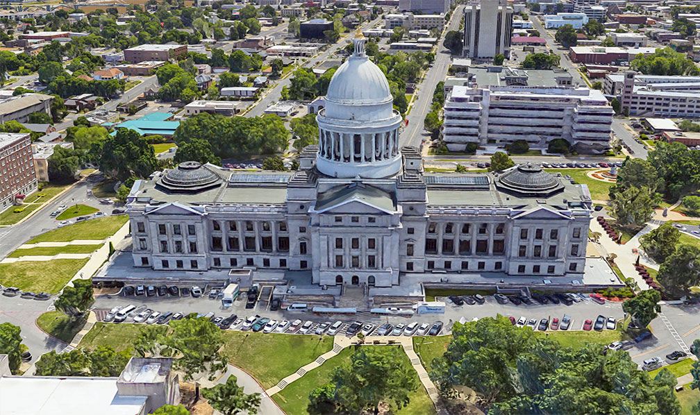 Arkansas State Capitol in Little Rock, capital city of Arkansas