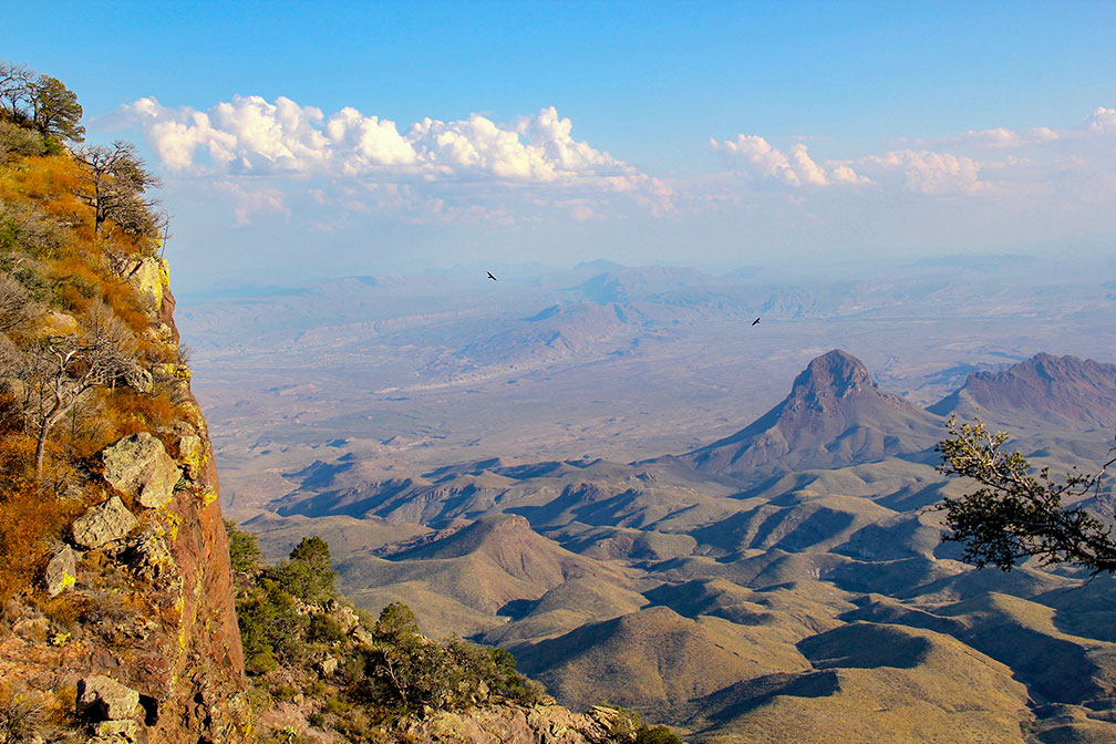 Chihuahuan Desert from South Rim Trail in Chisos Mountains of Big Bend National Park