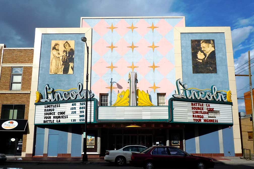 Lincoln Art Deco movie palace in Cheyenne, Wyoming, USA