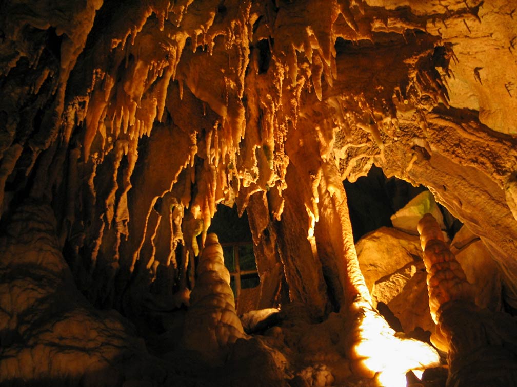 Within Mammoth Cave in Kentucky