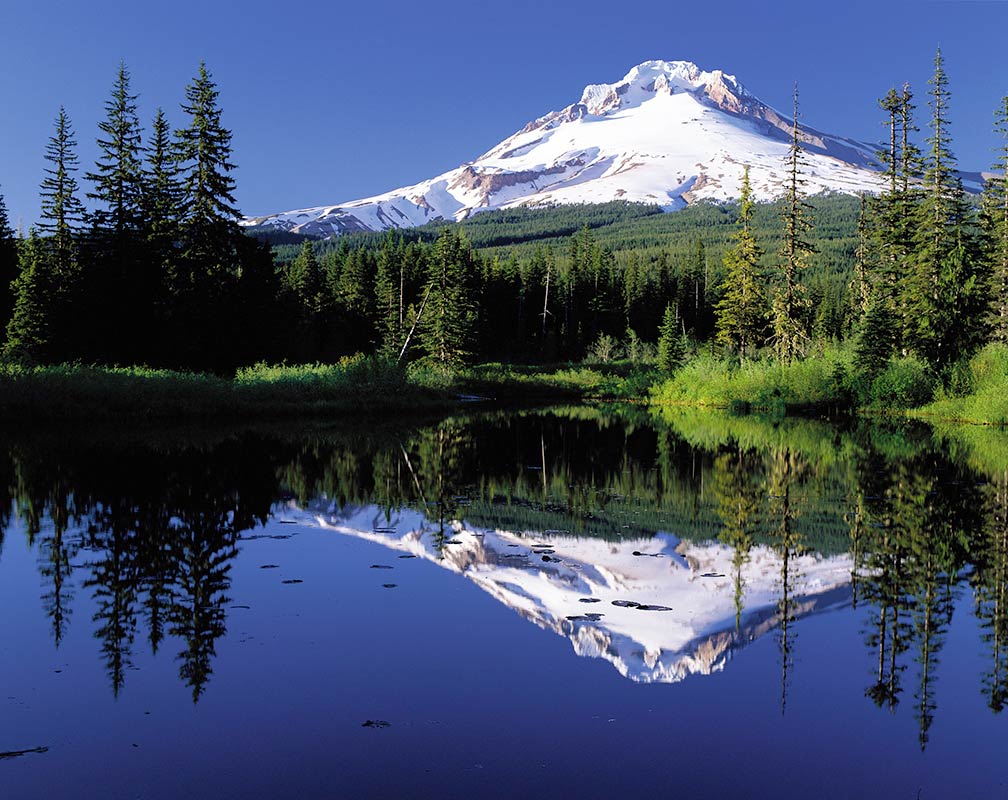  Mount Hood reflected in Mirror Lake, Oregon