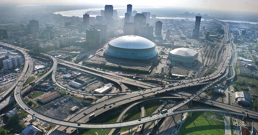 New Orleans Central Business District and Mercedes-Benz Superdome,  Louisiana