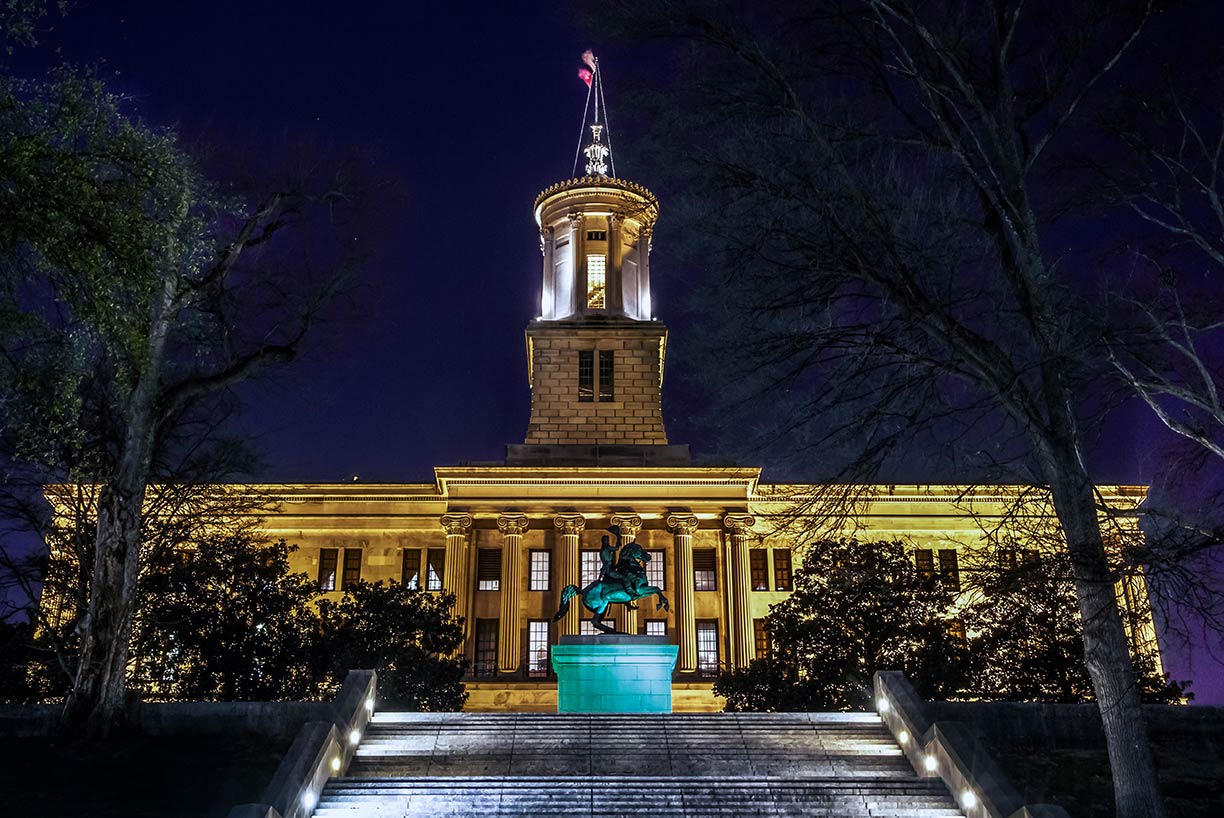 Tennessee State Capitol in Nashville, Tennessee, USA