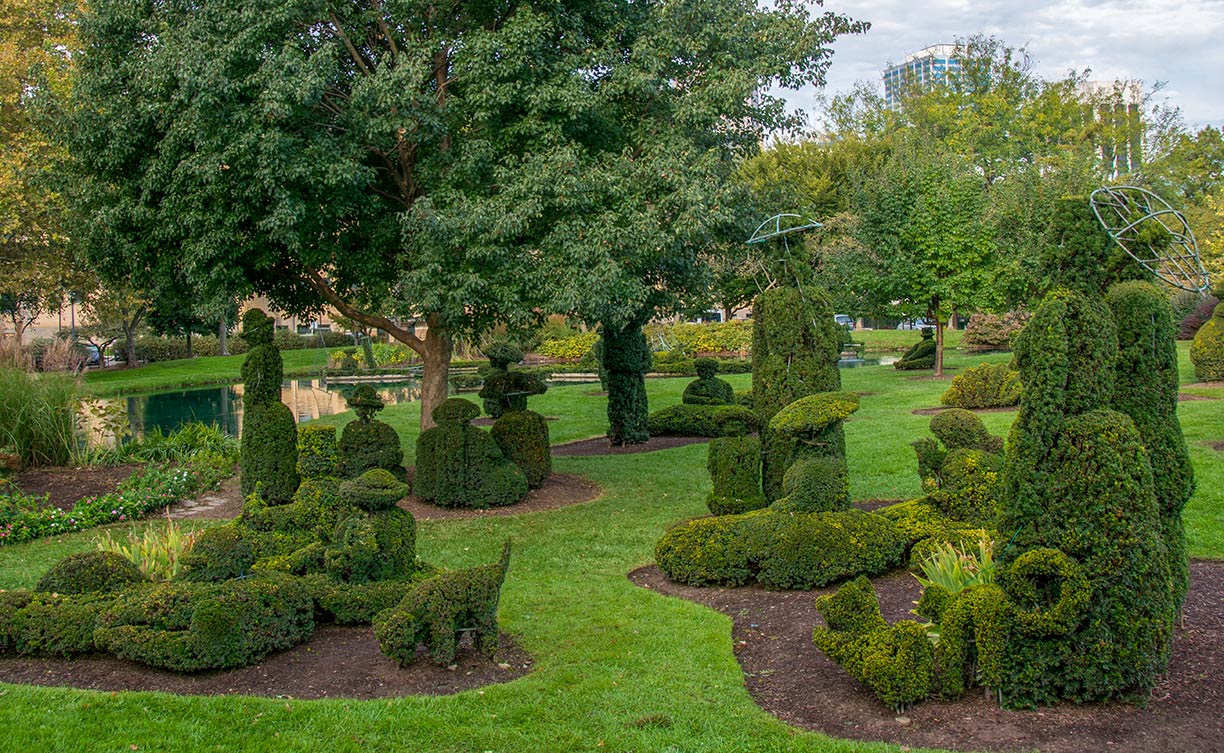 Topiary Park in Columbus, Ohio, USA