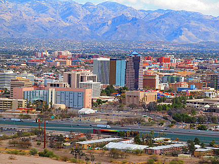 View of Tucson from Sentinel Peak, Arizona