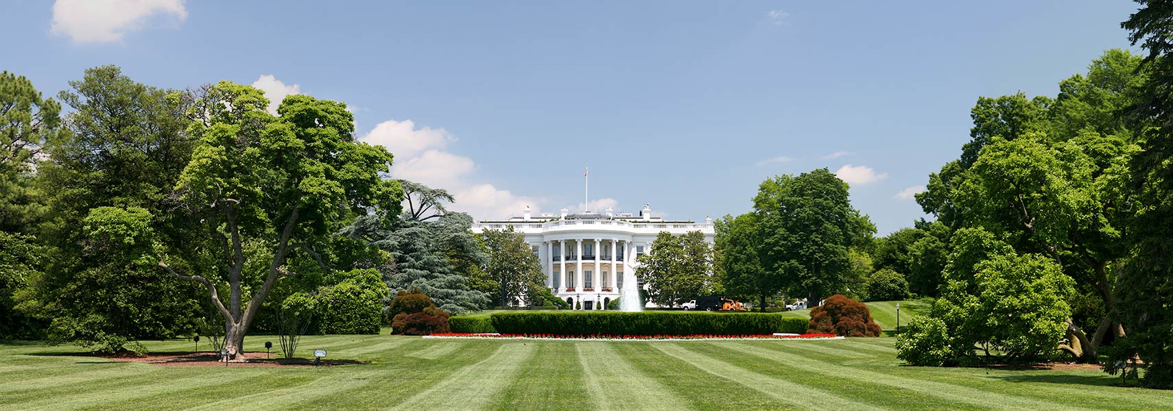 The White House, southern facade and lawn