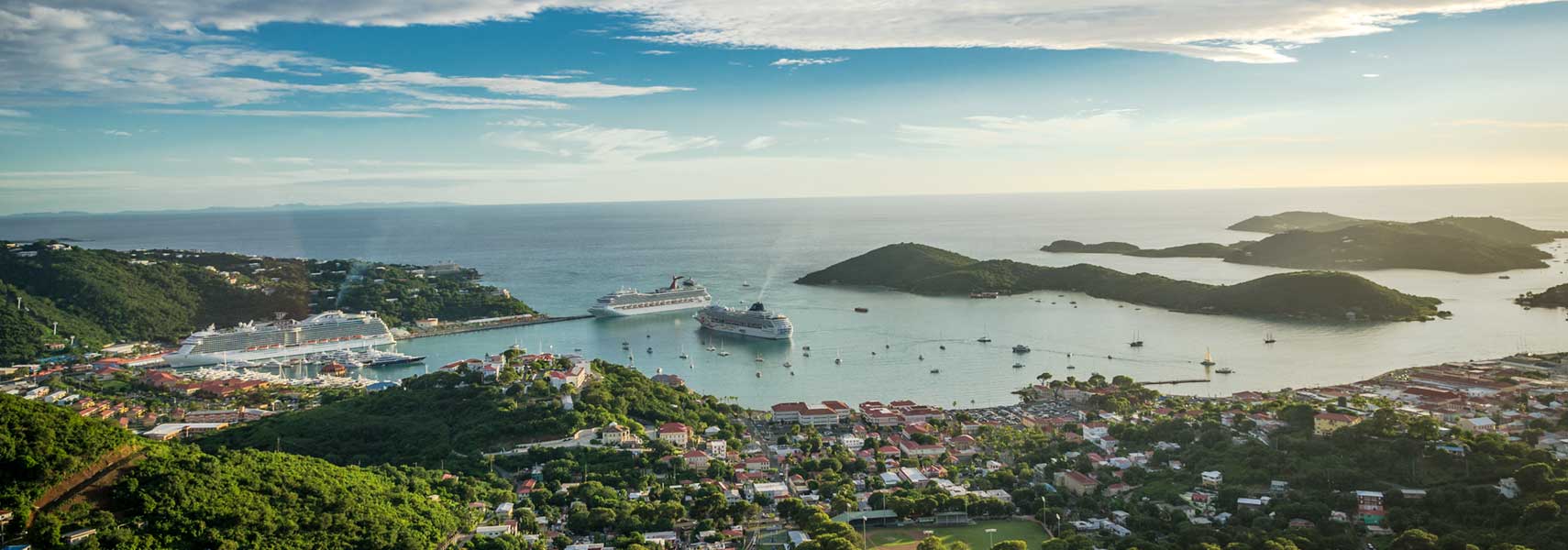 View of the Islands of St. Thomas, US Virgin Islands