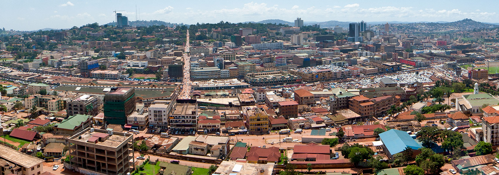 Panorama of Kampala,  Uganda's Capital City
