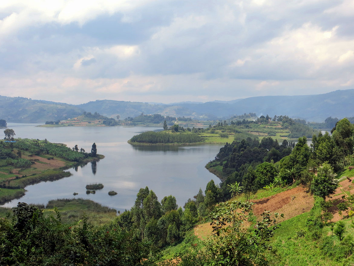 Lake Bunyonyi in south-western Uganda