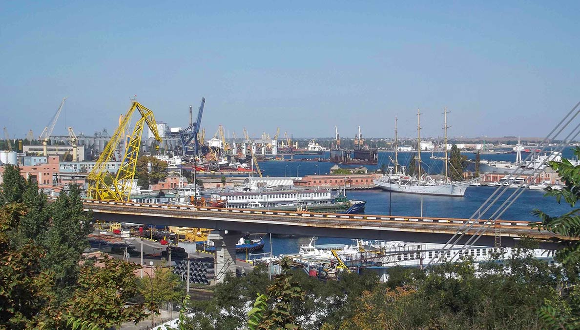 Port facilities of Odessa Ukraine