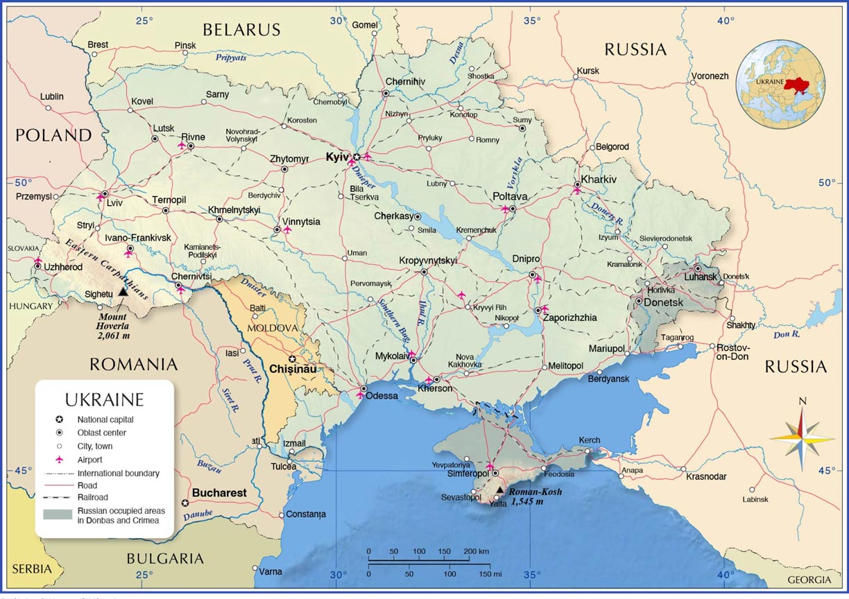 Ukraine Map 2021