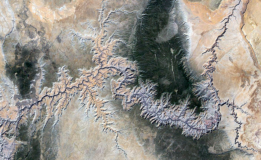 Fractal-Earth, Grand Canyon in the southwestern United States