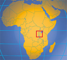 Location map of Burundi. Where in Africa is Burundi?
