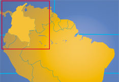 Location map of Colombia. Where in the world is Colombia?
