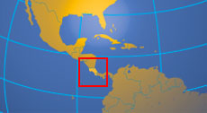 Location map of Costa Rica. Where in Central America is Costa Rica?