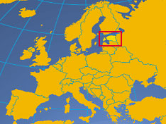 Location map of Estonia. Where in the Europe is Estonia?
