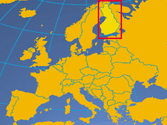Location map of Finland. Where in Europe is Finland?