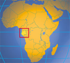 Location map of Gabon. Where in Africa is Gabon?