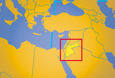 Location map of Jordan. Where in the world is Jordan?