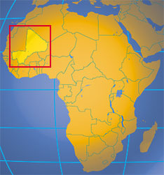 Location map of Mali. Where in Africa is Mali?