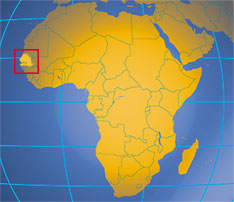 Location map of Senegal. Where in Africa is Senegal?