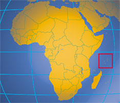 Location map of the Seychelles. Where in Africa are the Seychelles?