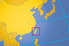 Location map of Taiwan. Where in the world is Taiwan?