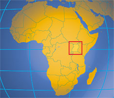 Location map of Uganda. Where in Africa is Uganda?