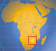 Location map of Zimbabwe. Where in Africa is Zimbabwe?