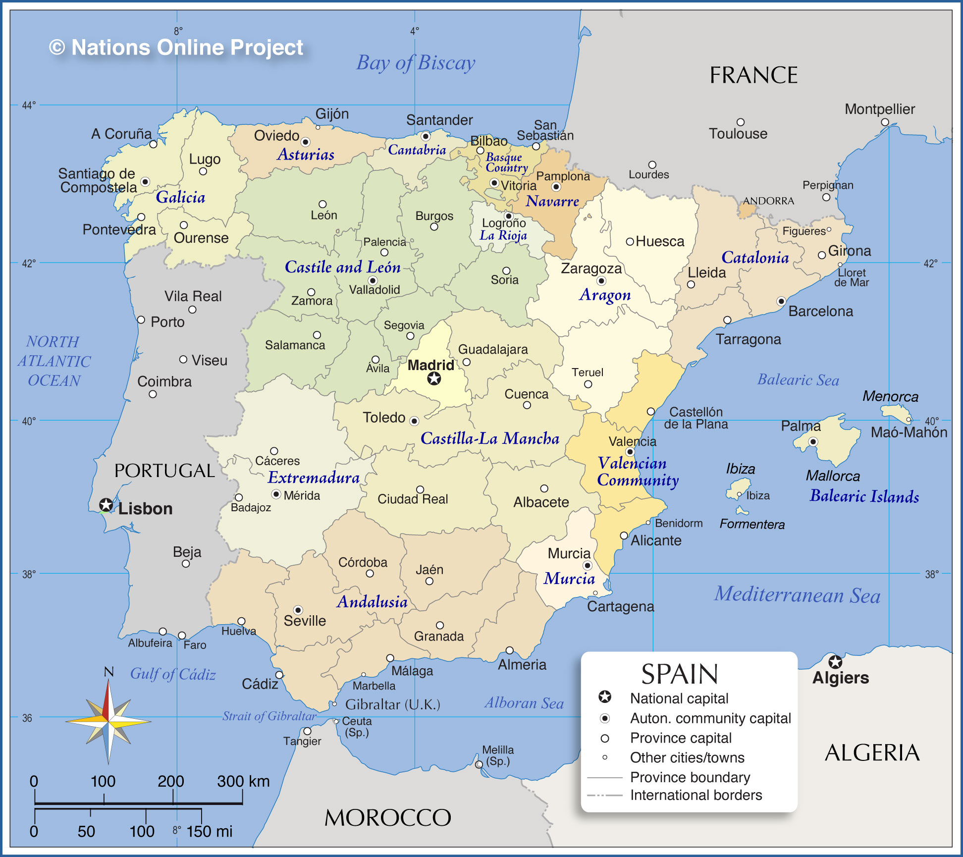 Administrative Map of Spain
