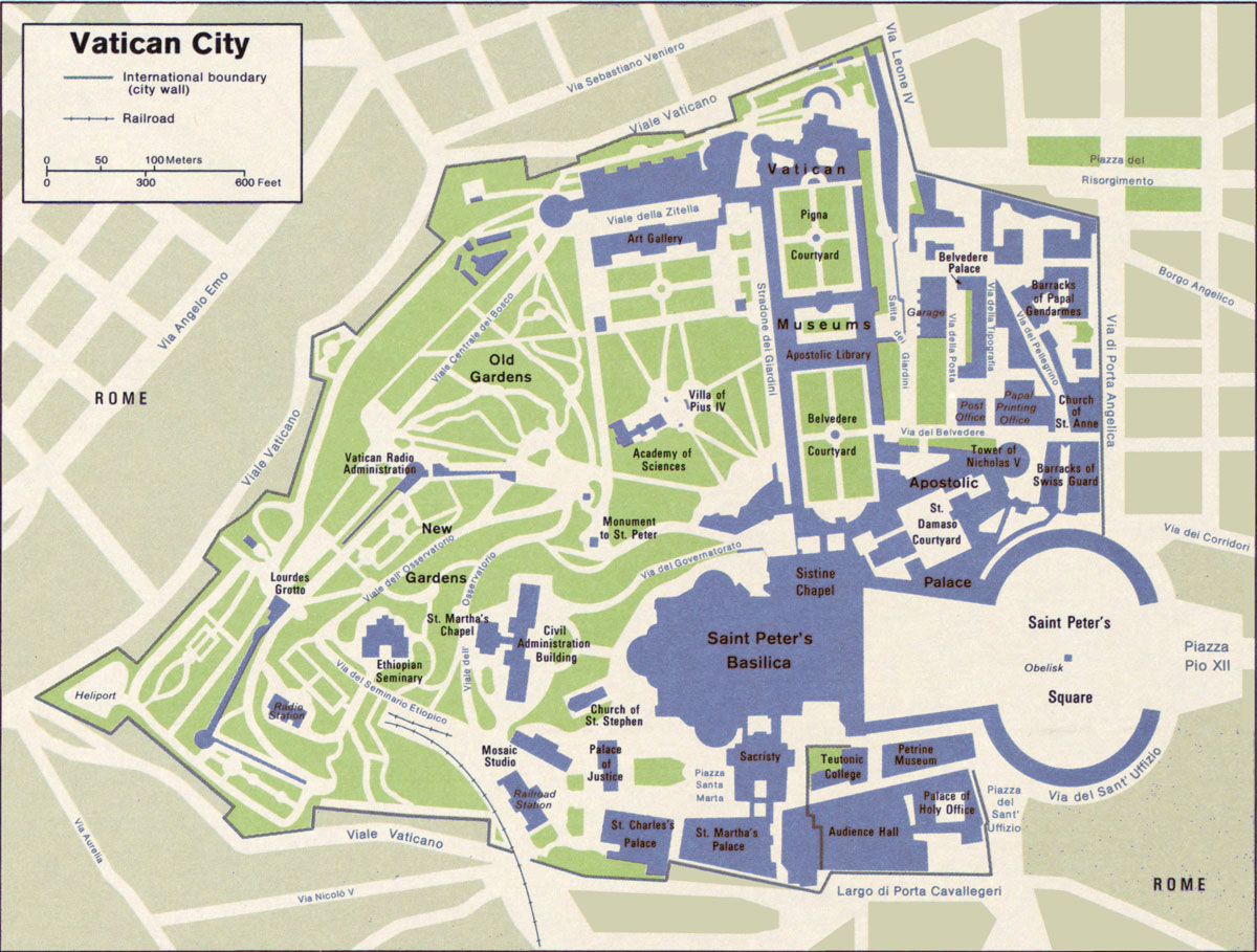 Administrative Map of Vatican City State