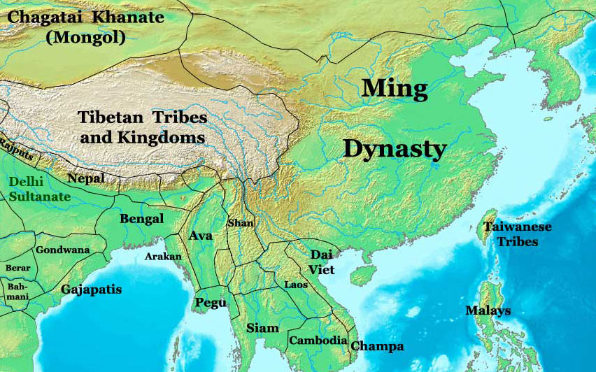 Ming Dynasty map
